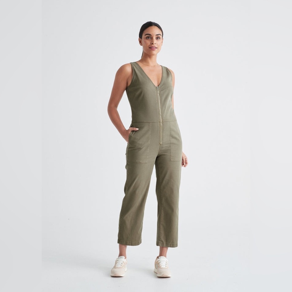 Duer | Live Free Jumpsuit - Olive |